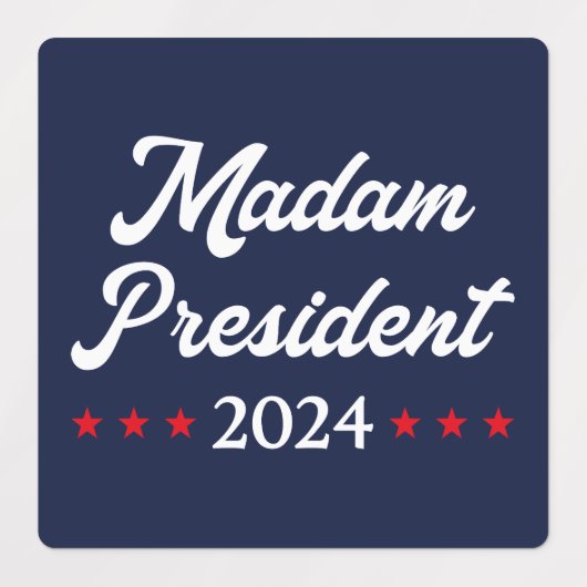 Frau Präsidentin 2024 I - Kamala Harris Etiketten (Design 1)
