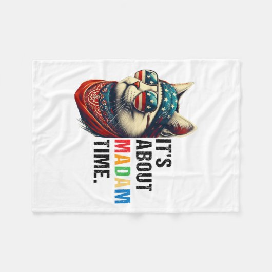 Frau Präsidentin 2024 Kamala Harris Dnc Kundgebung Fleecedecke (Vorderseite (Horizontal))