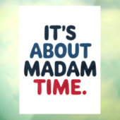 Frau Präsidentin 2024 Wahl Abstimmung Demokrat Abs Fensteraufkleber (Blatt 3)