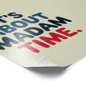 Frau Präsidentin 2024 Wahl Abstimmung Demokrat Abs Fotodruck (Ecke)