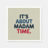 Frau Präsidentin 2024 Wahl Abstimmung Demokrat Abs Serviette (Vorderseite)