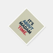 Frau Präsidentin 2024 Wahl Abstimmung Demokrat Abs Serviette (Ecke)