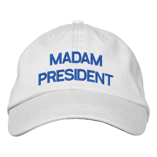 Frau Präsidentin Bestickte Kappe (Vorderseite)