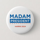 Frau Präsidentin Harris 2024 Button (Vorderseite)