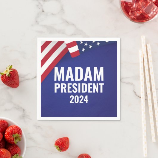 Frau Präsidentin Harris 2024 Serviette (Beispiel)