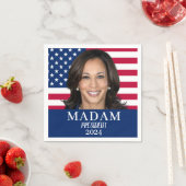 Frau Präsidentin Harris 2024 Serviette (Beispiel)