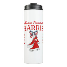 Frau Präsidentin Harris 2024 Sneaker Meme Thermosbecher