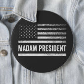 Frau Präsidentin, Harris Walz, Amerikanischer Flag Button (Beispiel)