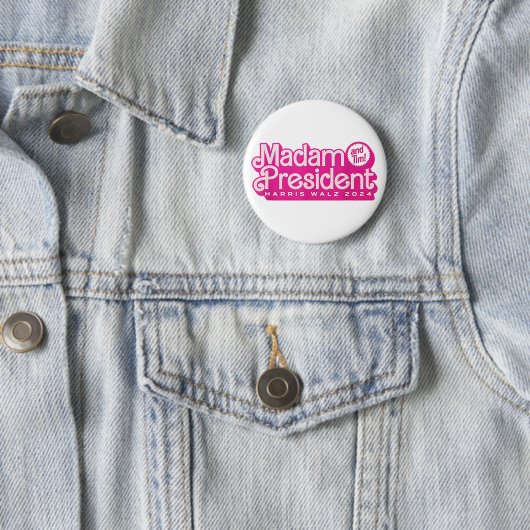 Frau Präsidentin | Harris Walz Button (Beispiel)