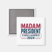Frau Präsidentin Kamala Harris 2024 Abstimmung Dem Magnet (Vorderseite/Rückseite)