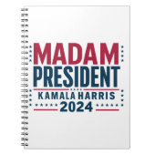 Frau Präsidentin Kamala Harris 2024 Abstimmung Dem Notizblock (Vorderseite)