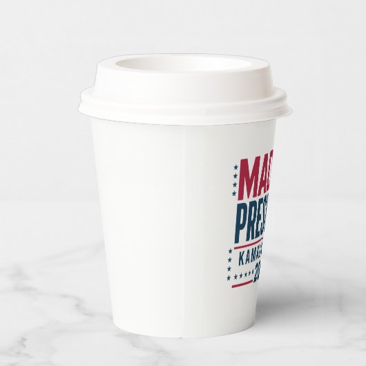 Frau Präsidentin Kamala Harris 2024 Abstimmung Dem Pappbecher (Rechts)