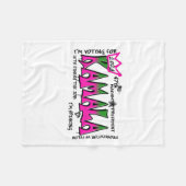 Frau Präsidentin Kamala Harris 2024 Fleecedecke (Vorderseite (Horizontal))