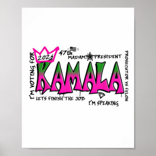 Frau Präsidentin Kamala Harris 2024 Poster