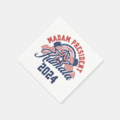 Frau Präsidentin Kamala Harris 2024 Serviette (Ecke)