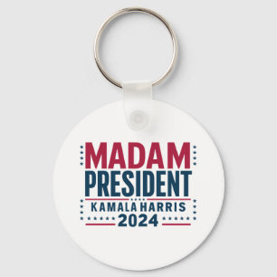 Frau Präsidentin Kamala Harris 2024 Wähle Demokrat Schlüsselanhänger