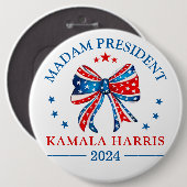 Frau Präsidentin Kamala Harris Button (Vorne & Hinten)