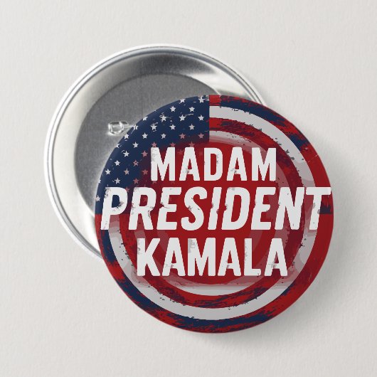Frau Präsidentin Kamala Harris Button (Vorne & Hinten)