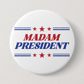 Frau Präsidentin Kamala Harris Button (Vorderseite)