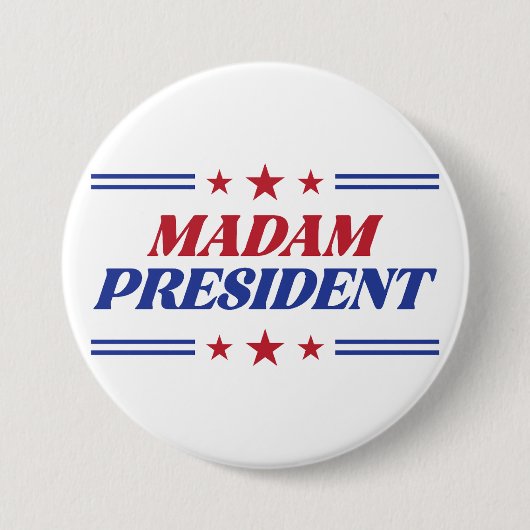 Frau Präsidentin Kamala Harris Button (Vorderseite)