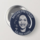 Frau Präsidentin Kamala Harris Button (Vorne & Hinten)