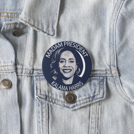 Frau Präsidentin Kamala Harris Button (Beispiel)