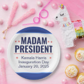 Frau Präsidentin Kamala Harris Einweihung Pappteller (Party)