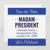 Frau Präsidentin Kamala Harris Einweihung Save The Date (Vorne/Hinten)