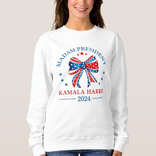 Frau Präsidentin Kamala Harris Sweatshirt (Vorderseite)
