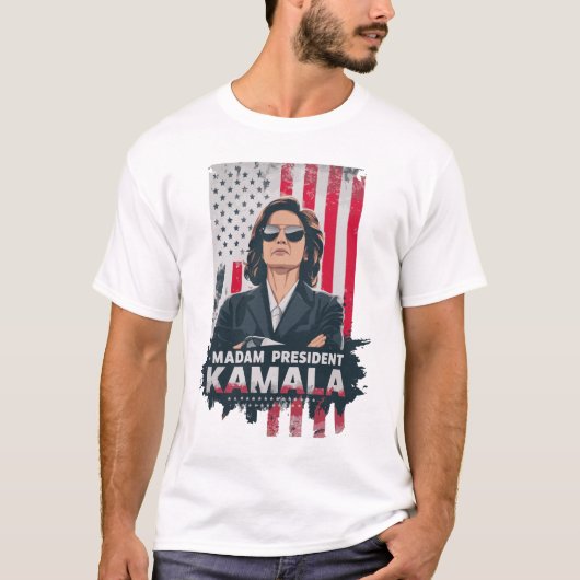 Frau Präsidentin Kamala Harris T-Shirt (Vorderseite)