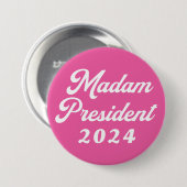 Frau Präsidentin Kamala Harris Wahl 2024 Button (Vorne & Hinten)