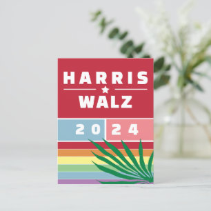 FRAU PRÄSIDENTIN KAMALA HARRIS WALZ 2024 POSTKARTE