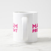 Frau Präsidentin! Moderne, heiß rosa Typografie Jumbo-Tasse (Rückseite)