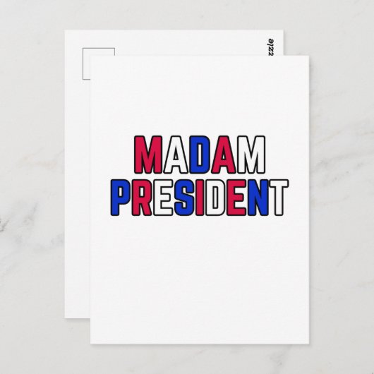 Frau Präsidentin Postkarte (Vorne/Hinten)