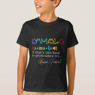 Frau Präsidentin Pro Kamala Harris Colorful Cat Ty T-Shirt