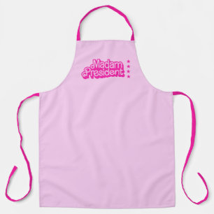 "Frau Präsidentin! Rosa Logo Schürze