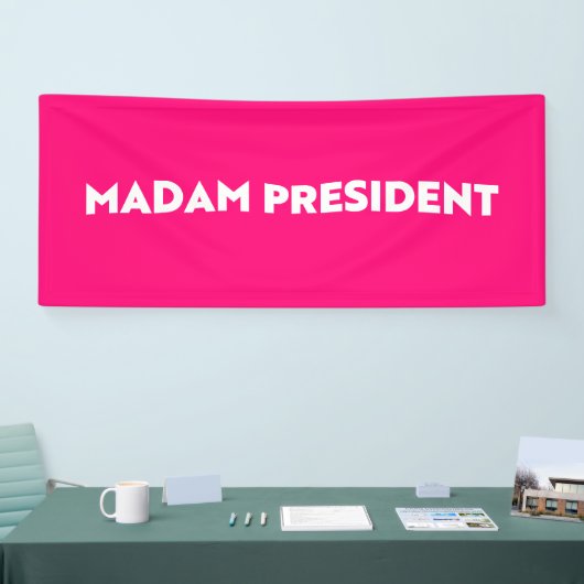 Frau Präsidentin Typografie Banner (Messe)