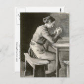 Frau Praying, Vincent van Gogh Postkarte (Vorne/Hinten)