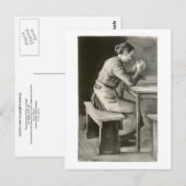 Frau Praying, Vincent van Gogh Postkarte (Vorne/Hinten)