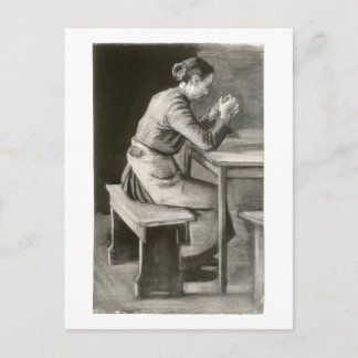 Frau Praying, Vincent van Gogh Postkarte