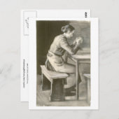 Frau Praying, Vincent van Gogh Postkarte (Vorne/Hinten)