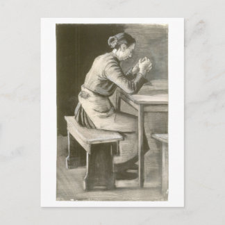 Frau Praying, Vincent van Gogh Postkarte