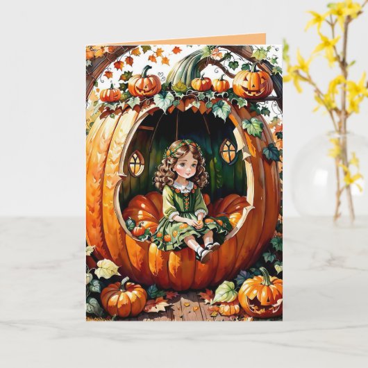 Frau Pumpkin-Eater Note Karte (Gelbe Blume)