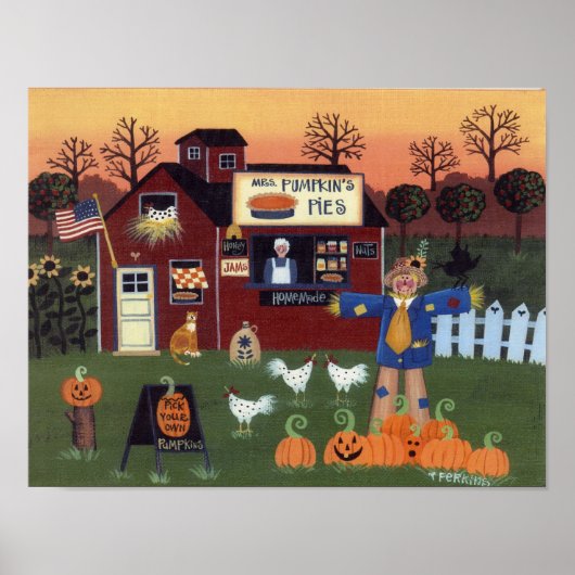 Frau Pumpkins Pies Poster (Vorne)