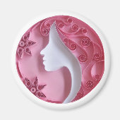 frau quilling magnet (Vorne)