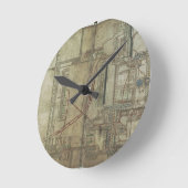 Frau R 171 f.285 Plan der Kathedrale von Canterbur Runde Wanduhr (Winkel)