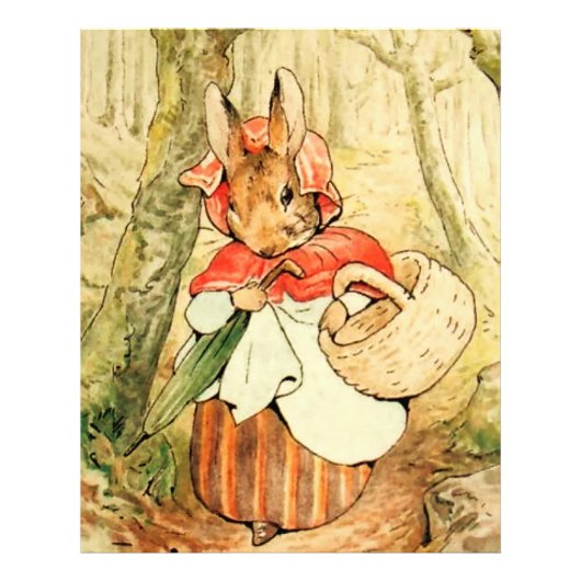 Frau Rabbit geht auf den Markt von Beatrix Potter Fotodruck (Vorne)