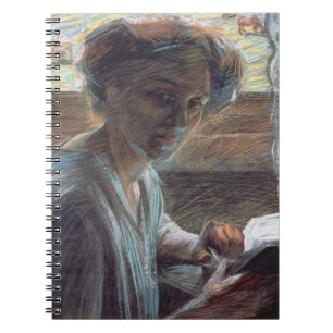 Frau Reading, 1909 (Öl auf Leinwand) Notizblock