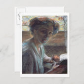 Frau Reading, 1909 (Öl auf Leinwand) Postkarte (Vorne/Hinten)