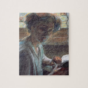 Frau Reading, 1909 (Öl auf Leinwand) Puzzle